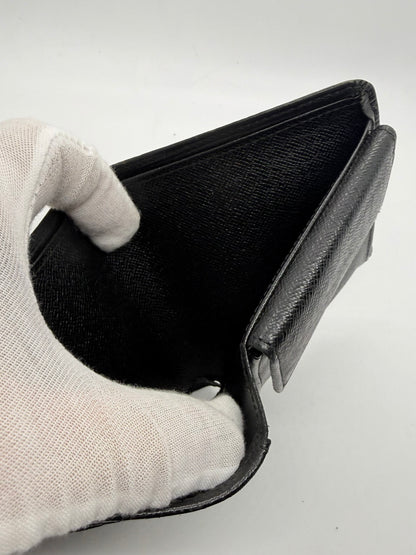Louis Vuitton Epi Leather Bifold Wallet-Black Noir-LV Authentic