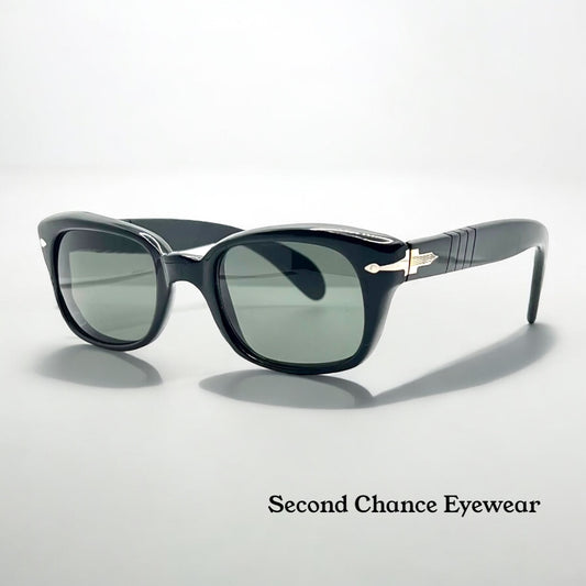 Persol RATTI Meflecto Sunglasses-Empire Arrow Design-Custom Green G-15 Lenses-VINTAGE