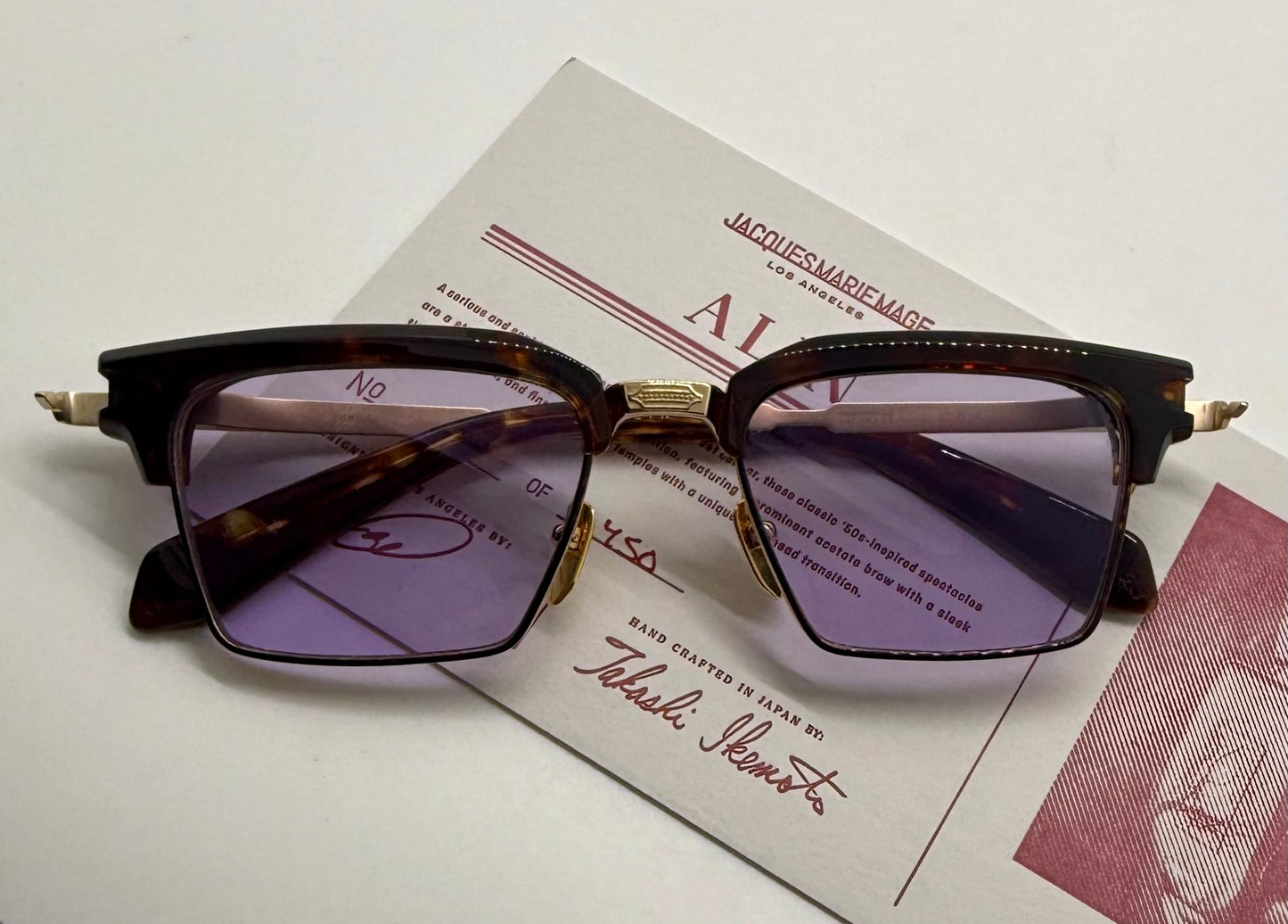 Jacques Marie Mage ALIN in DARK HAVANA-Ltd. Of 450 Pcs. Full Kit-New/Unworn