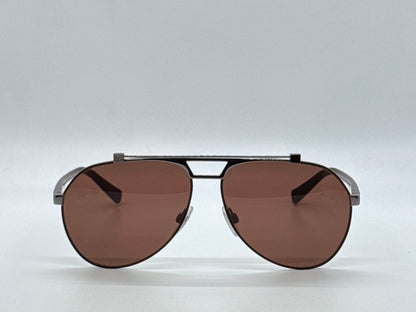 Dolce & Gabbana DG2149 1315/73 61mm-Gunmetal Brown Aviator-Sunglasses-Italy-Full Kit