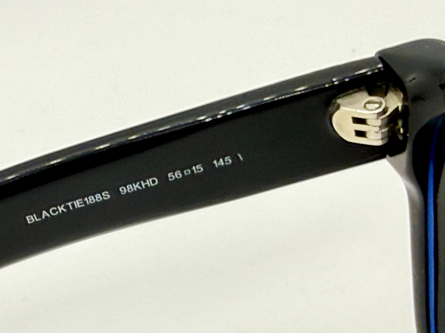 Dior Homme Black Tie 188S 98KHD VINTAGE Sunglasses Black Italy Full Kit