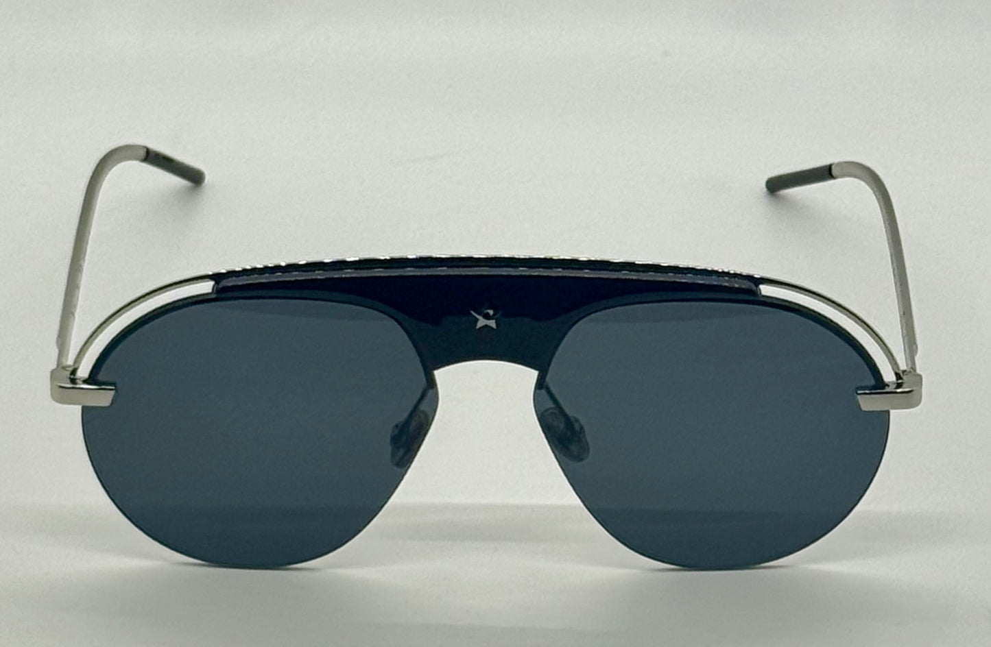 Dior CSA2K Dio(r)evolution Sunglasses Black/Nickel Grey-Full Kit-New/Unworn