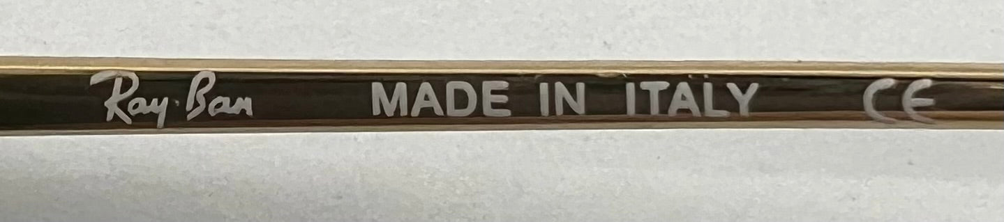 Ray-Ban RB3198 Gold G15 Sunglasses 56-17 Unworn Made in Italy