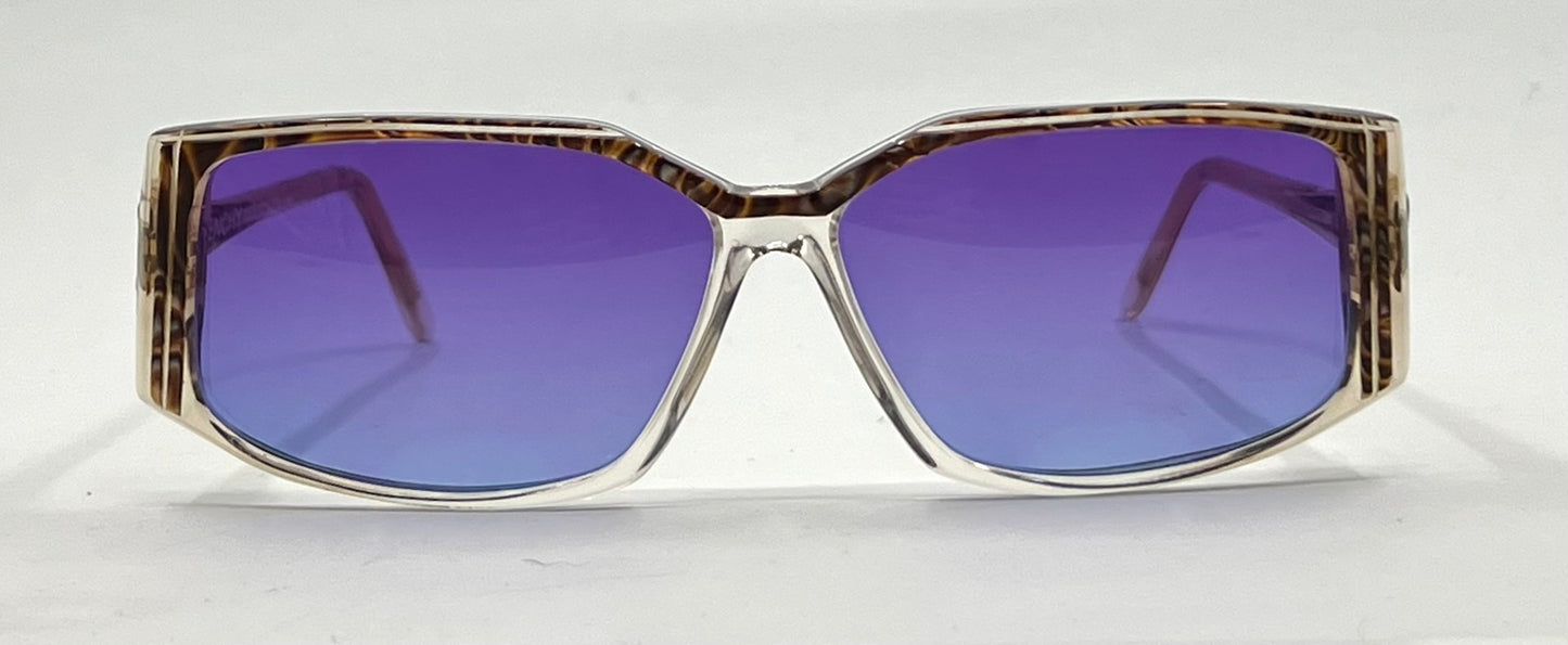 Givenchy Paris 857 Vintage Sunglasses-New Violet Gradient Custom Lenses-UNWORN