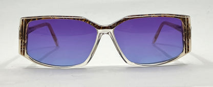 Givenchy Paris 857 Vintage Sunglasses-New Violet Gradient Custom Lenses-UNWORN