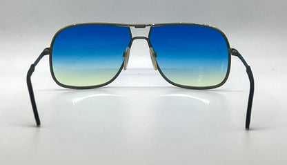 Silhouette M 8500 Vintage Navigator Sunglasses-New Custom Blue Gradient Lenses
