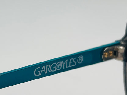 Rare Vintage GARGOYLES-Second Generation Sunglasses w/ Turquoise Nose Piece & Multi-Color Gold Mirrored Lenses