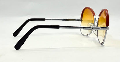 Silhouette MOD 480 Vintage Aviator Sunglasses-New Sunset Gradient Custom Lenses