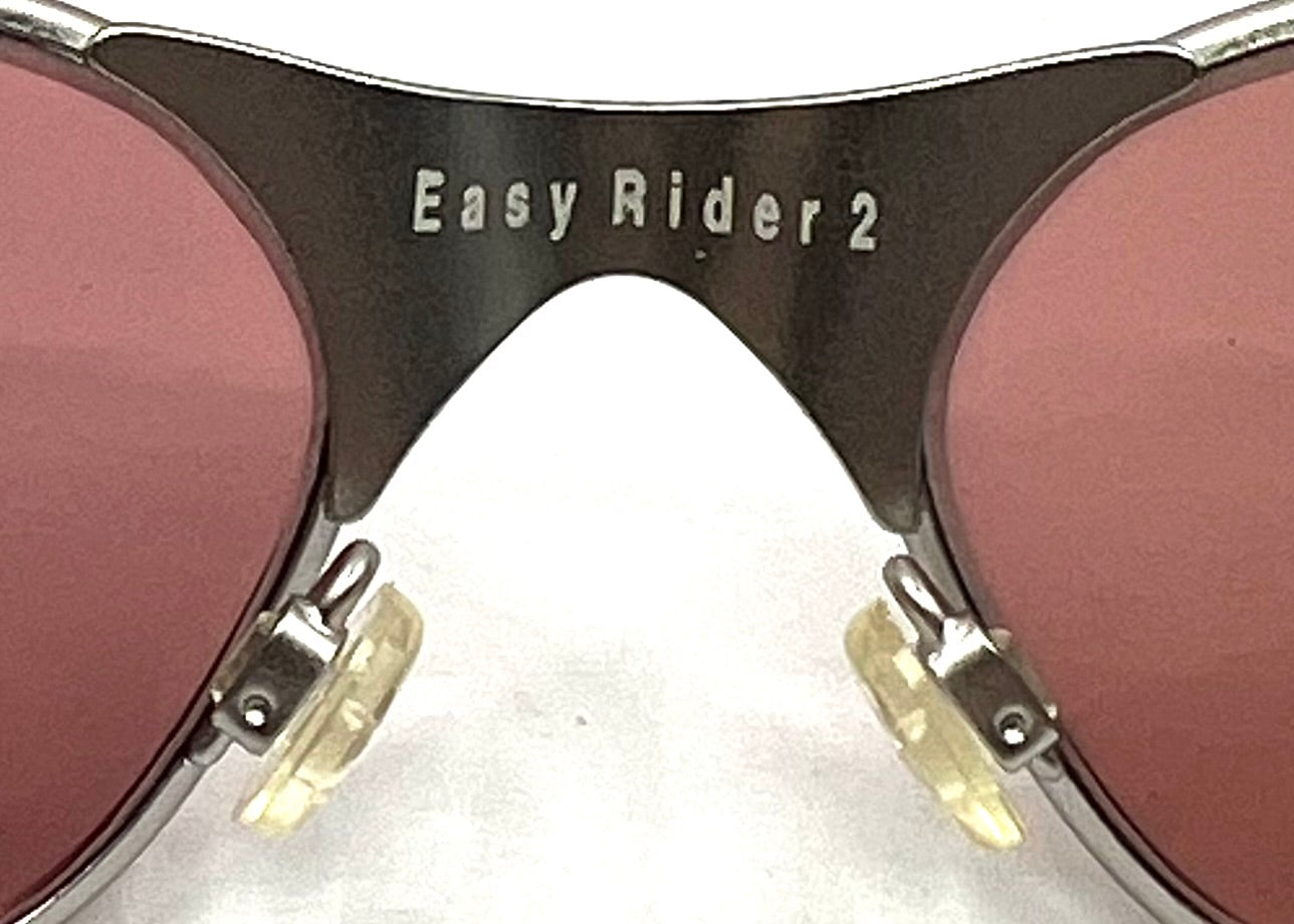 Easy Rider 2- Y2K Vintage Oval Sunglasses-Made in Italy-Unworn-Pink Lens