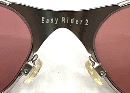 Easy Rider 2- Y2K Vintage Oval Sunglasses-Made in Italy-Unworn-Pink Lens