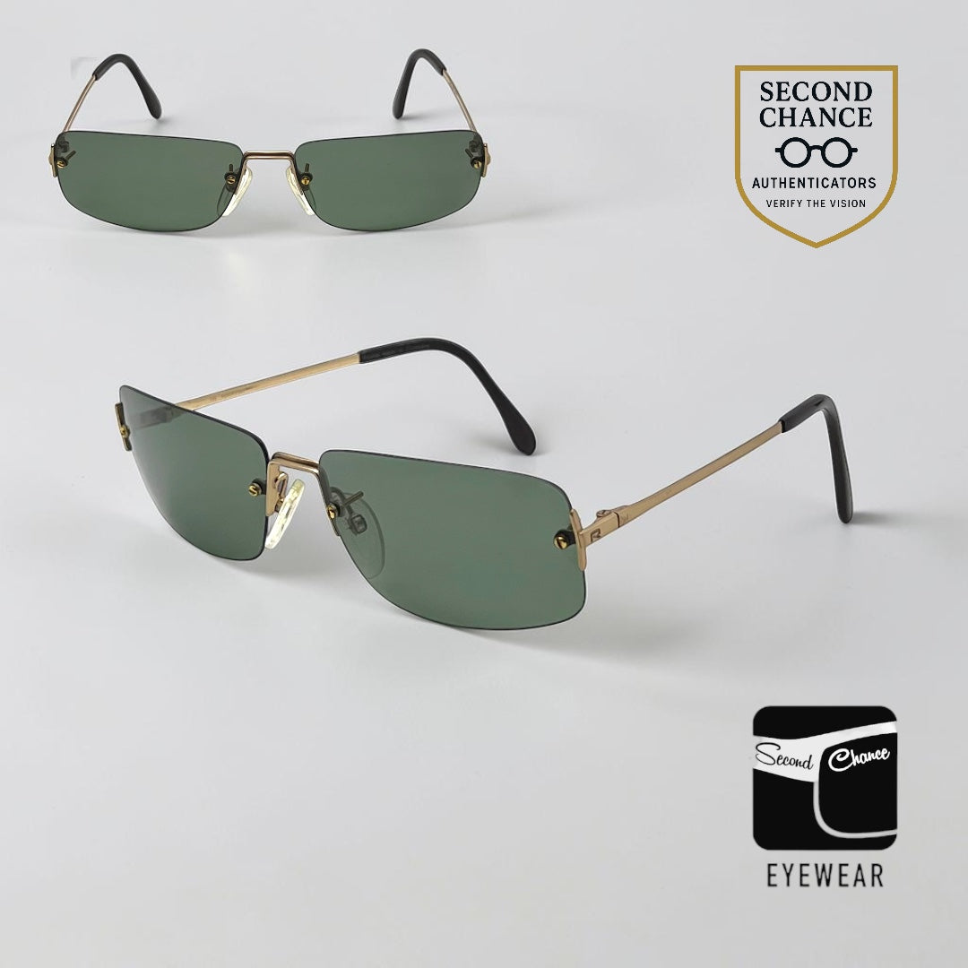Rodenstock Mr.R 873 Unworn/NOS Rimless Sunglasses-Made Germany G15 Vintage