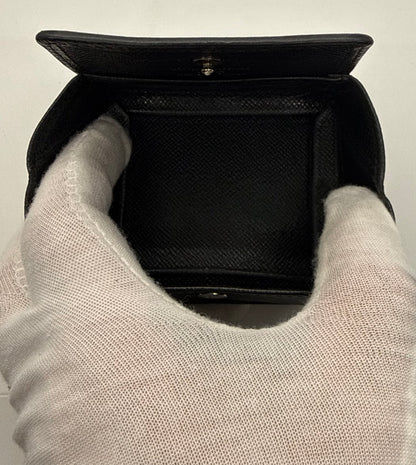 Louis Vuitton Taiga Coin Purse Black Snap VINTAGE Wallet-France