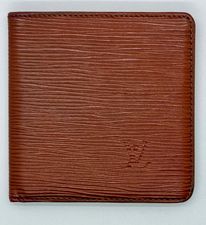Louis Vuitton Vintage Epi Leather Bifold Wallet-Brown-Made in France