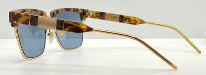 Gucci GG0603S-005 Deadstock Havana/Gold Square Sunglasses — Full Kit, Collector’s Piece