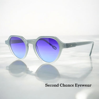 ODETTE LUNETTES STUART 4029 w/New Gradient Violet Customs Lenses-France-New / Unworn