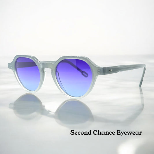 ODETTE LUNETTES STUART 4029 w/New Gradient Violet Customs Lenses-France-New / Unworn