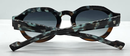 Entourage of 7 “Serrano” 09-04 Sunglasses-Blue Granite/Tortoise-Handmade in Japan-New/Unworn-Full Kit