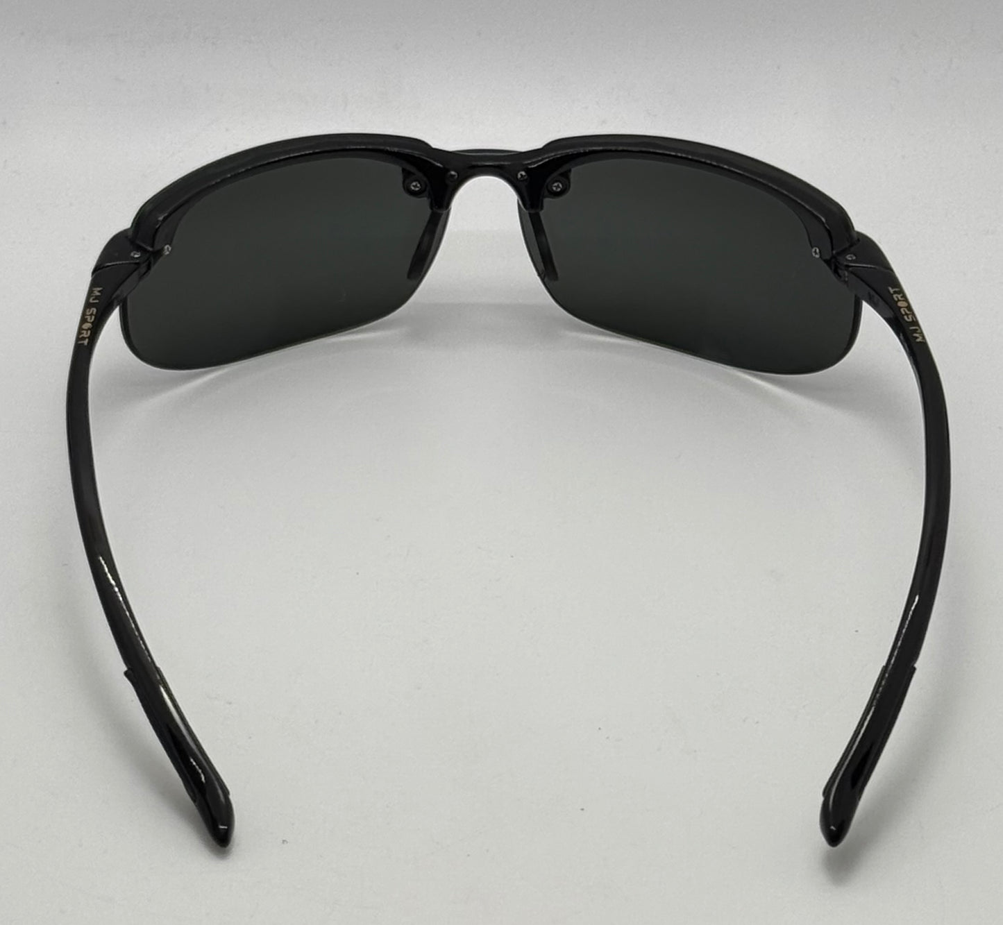 Maui Jim Banyans MJ-412-02 Polarized Rimless Wrap Sunglasses-Excellent Condition-Made in Japan