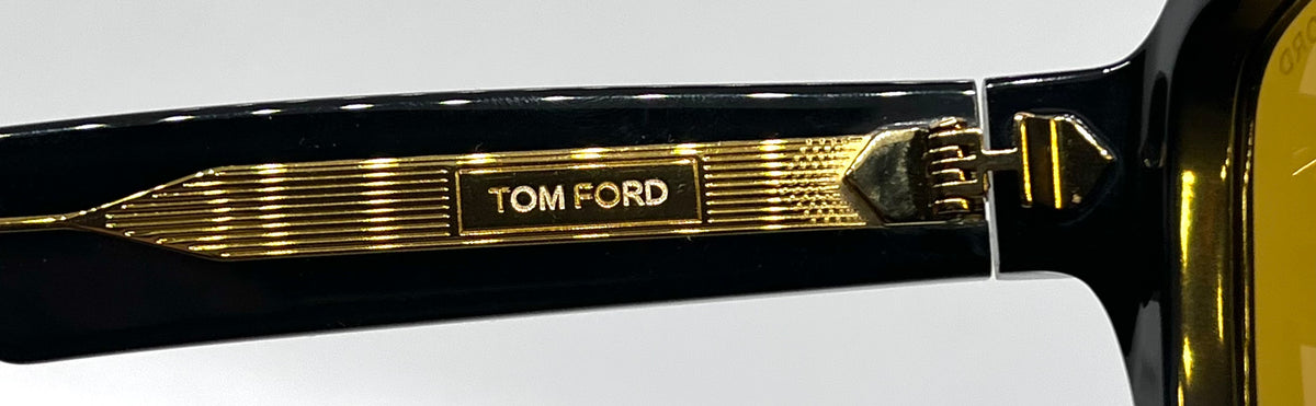Tom Ford TF1202 52E ICON Collection Sunglasses-Zeiss Yellow Lenses-Full Kit-New