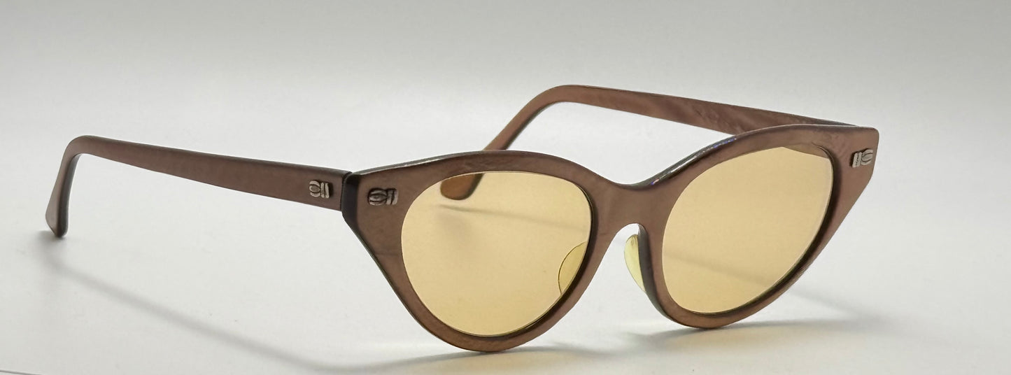 TITMUS 5 1/2 - Textured Bronze with Custom Berko’s Designs Amber Honey Burnt Lenses