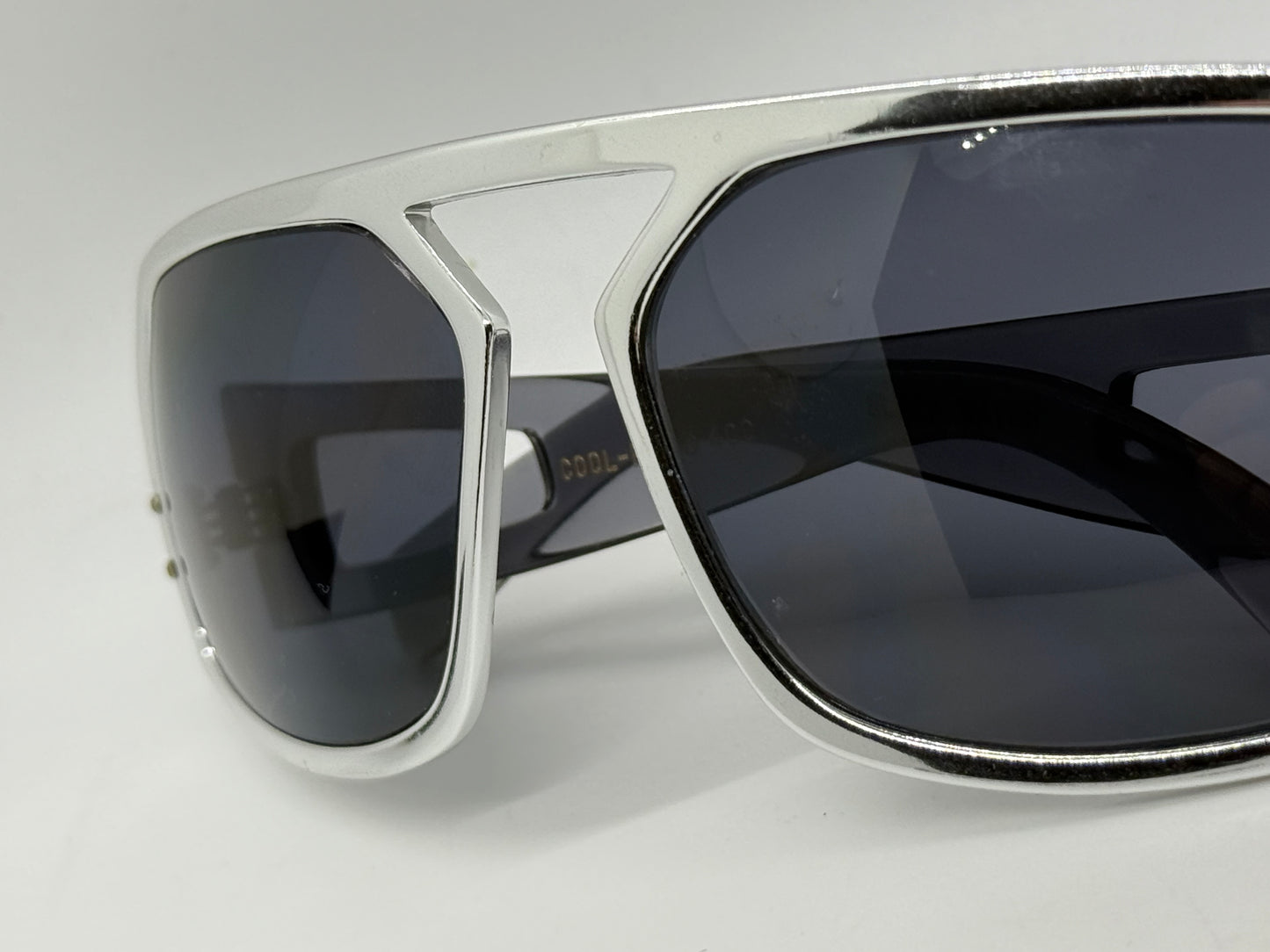 Black Watch Cool-Ray 400 VINTAGE Chrome Shield Sunglasses-DEADSTOCK/UNWORN-RARE