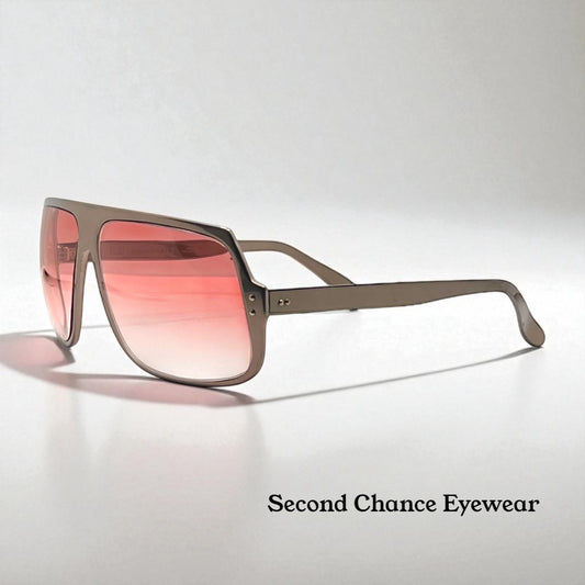 Polaroid Cool Ray 425 Vintage Sunglasses w/New Gradient Rose Tinted Lenses