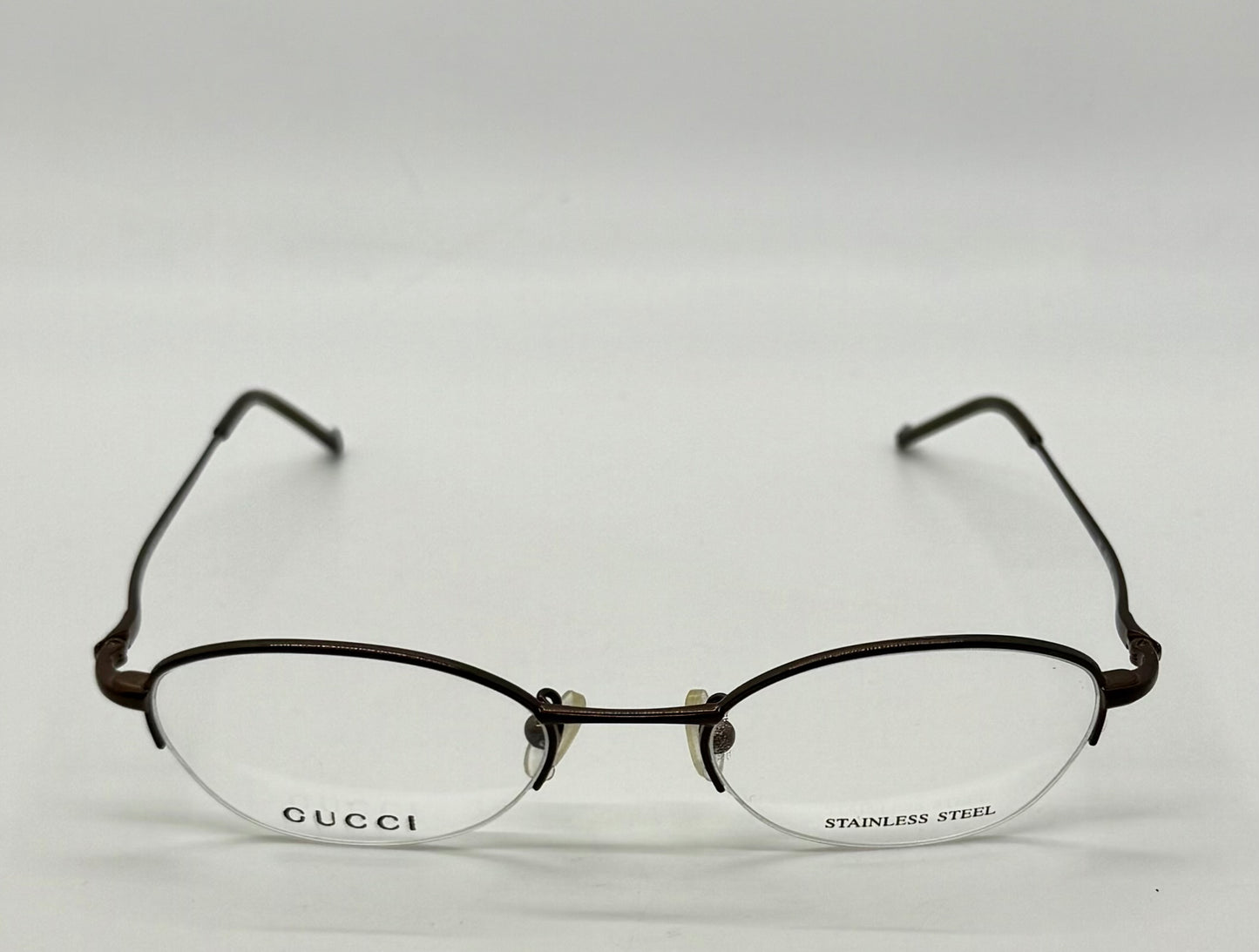 GUCCI GG 2660 7PR Y2K Vintage Half-Rim Oval Optical Frames – Italy