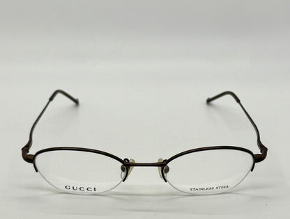 GUCCI GG 2660 7PR Y2K Vintage Half-Rim Oval Optical Frames – Italy