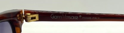 Versace 343 747 Vintage Half-Rim Sunglasses w/New Gradient Custom Tinted Lenses-56mm