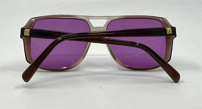 Universal Univis Bronzini-9 Vintage Sunglasses-New Purple Second Chance Custom Lenses