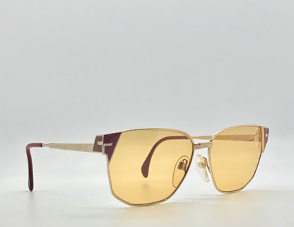 Silhouette M6114 / V6020 Vintage Sunglasses 55mm| w/New Amber Day/Night Custom Lenses | Deadstock Austria