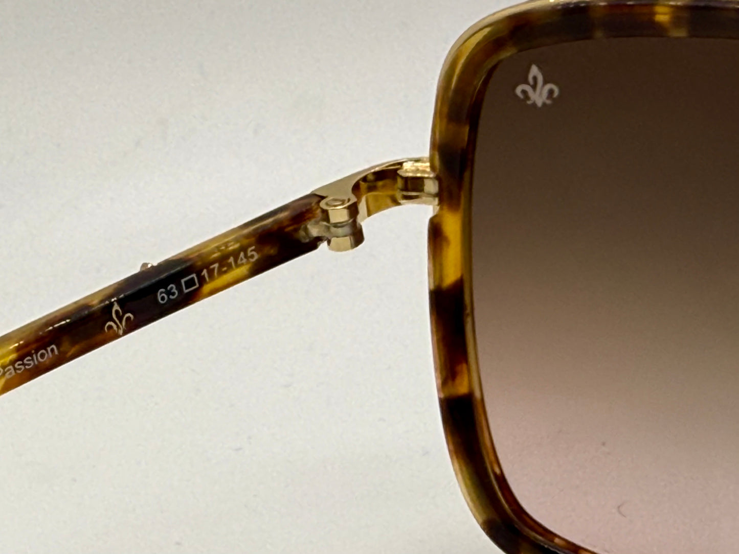 Brand New Philippe V No. 9 Sunglasses-Tortoise & Gold 63mm Frame-Handmade in Japan