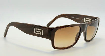 Versace 4127- Brown Gradient Sunglasses – Vintage Deadstock, Made in Italy