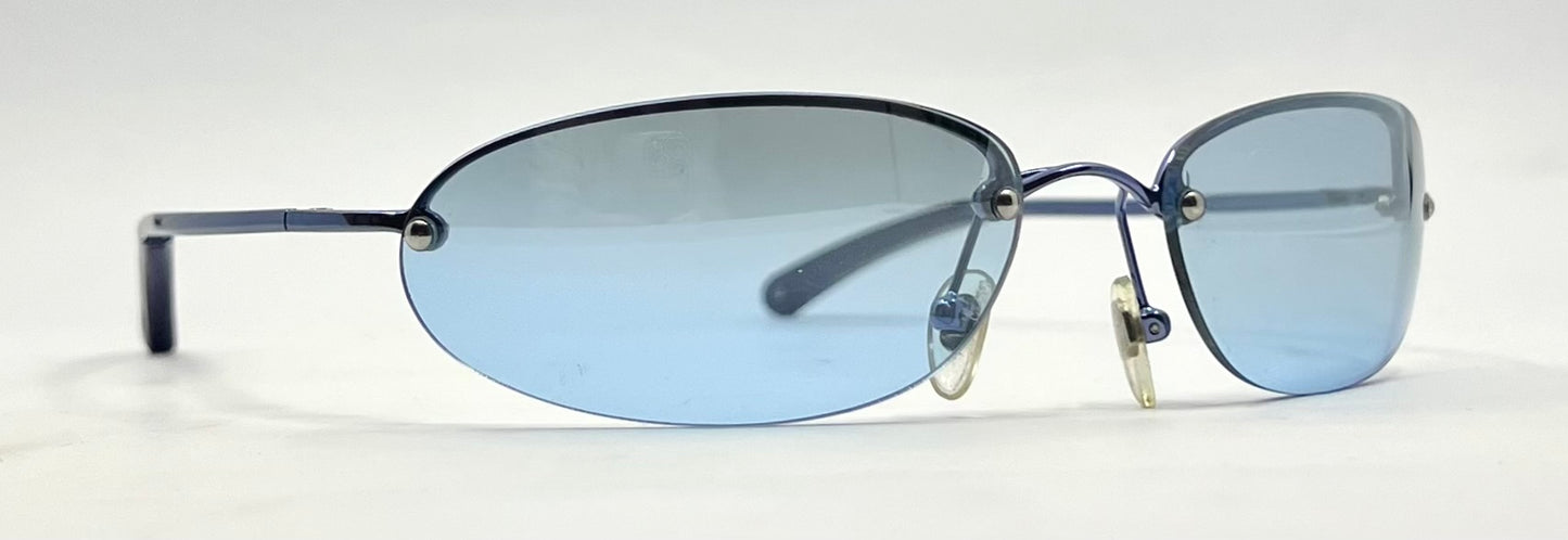 Christian Dior Minimotard 56B-Y2K Vintage Sunglasses-UNWORN w/Blue Lenses