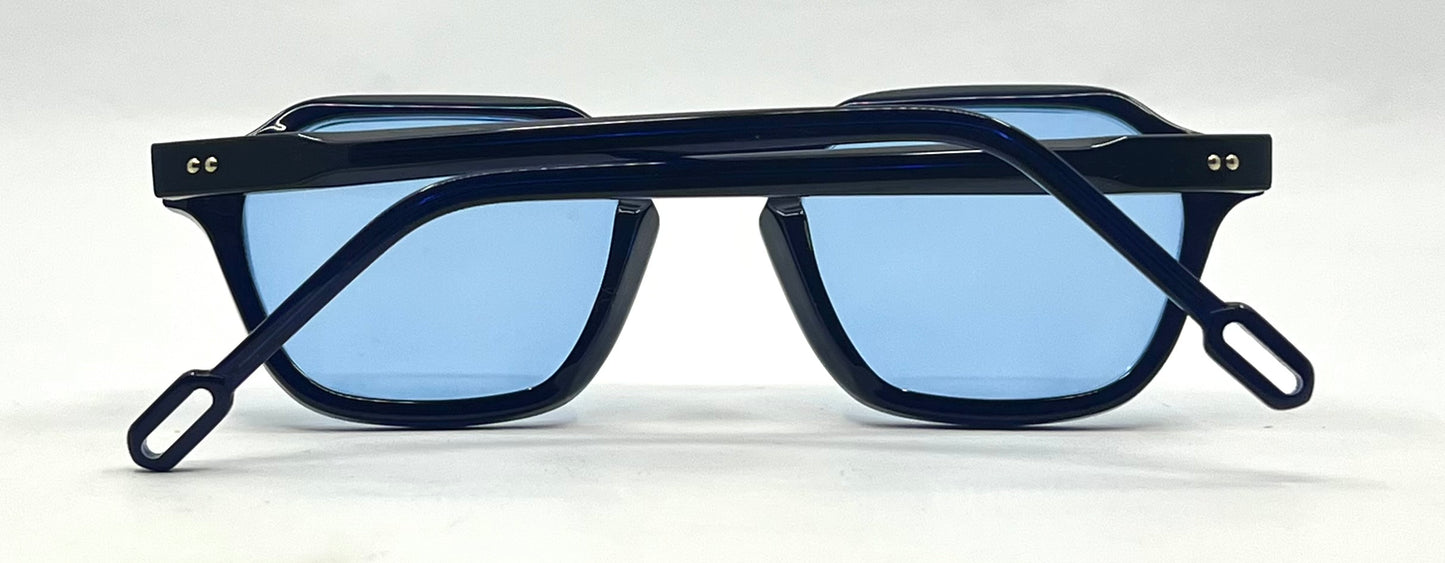 Odette Lunettes Jarret II A031 Sunglasses w/New Sky Blue Custom Tinted Lenses