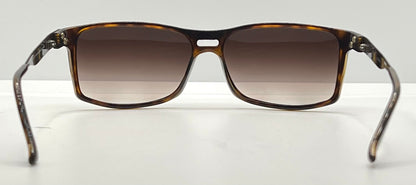 Gucci GG1588/S QZUEJ Tortoise Wrap Sunglasses w/New, Custom Gradient Lenses-Original Case-Italy