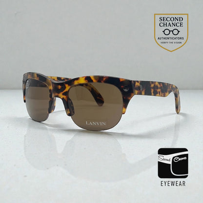 Lanvin LV 2115 C02-Vintage Tortoise Sunglasses-Made in France-Unworn