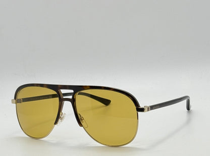 Gucci GG0292S 004 Tortoise & Gold Aviator Sunglasses-Full Kit-Brand New