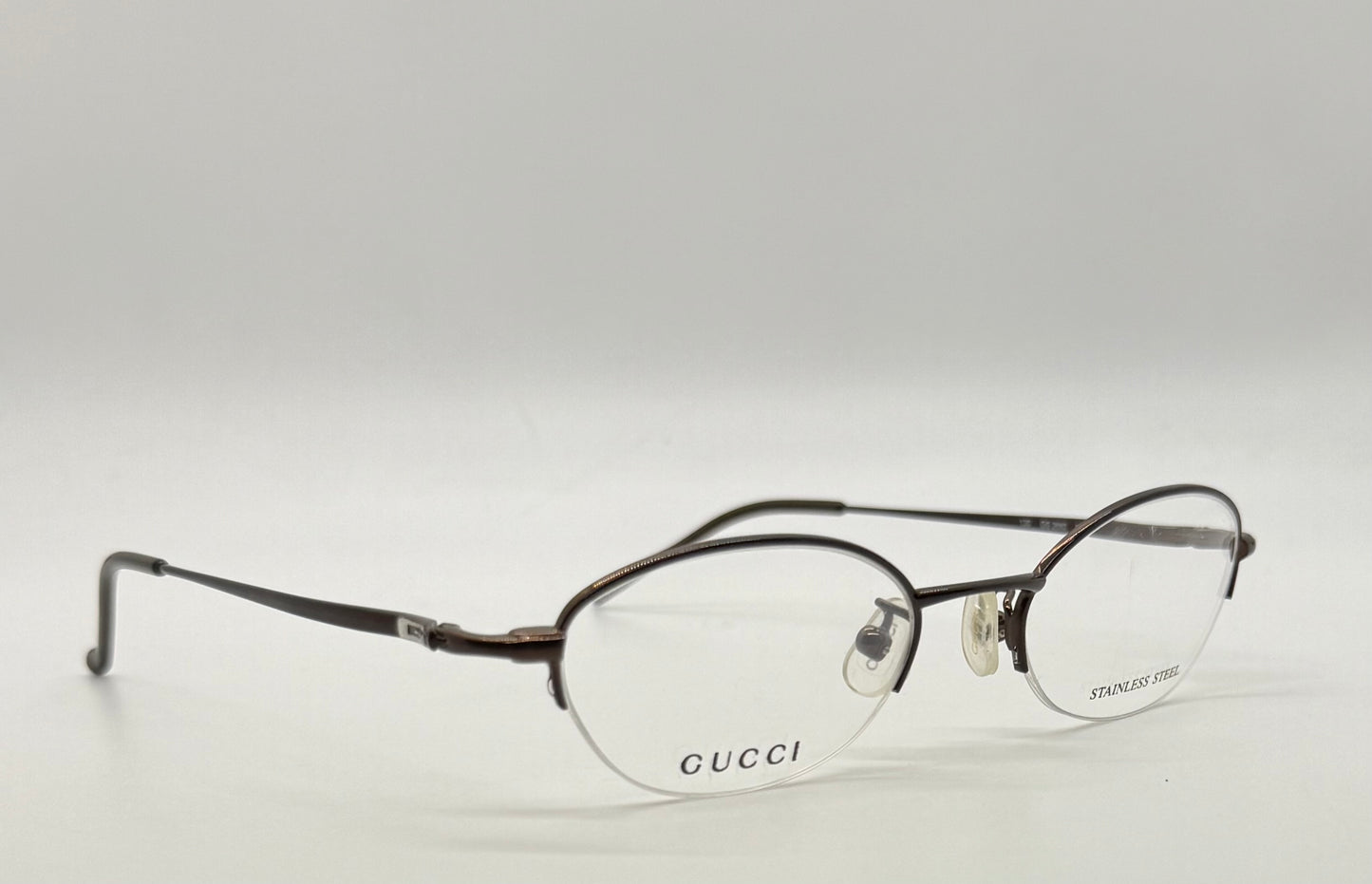 GUCCI GG 2660 7PR Y2K Vintage Half-Rim Oval Optical Frames – Italy