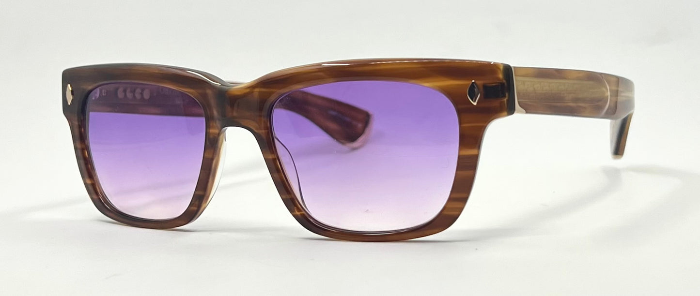 Garrett Leight x Officine Générale DB Sunglasses w/New, Custom Gradient Lenses-Full Kit/Unworn