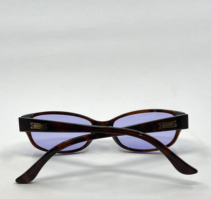 Moschino MO096-04 Vintage Sunglasses w/New Solid Purple Custom Tinted Lenses-Full Kit-Italy