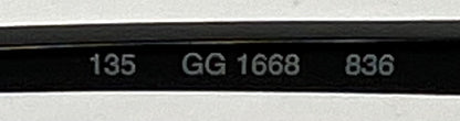 Gucci GG 1668 B36 Oval Optical Frames-Y2K VINTAGE-Unworn-Italy-49mm