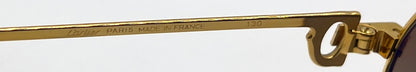 Cartier Vendome Laque Bordeaux 22K Gold-VINTAGE-New Custom Polarized Lenses