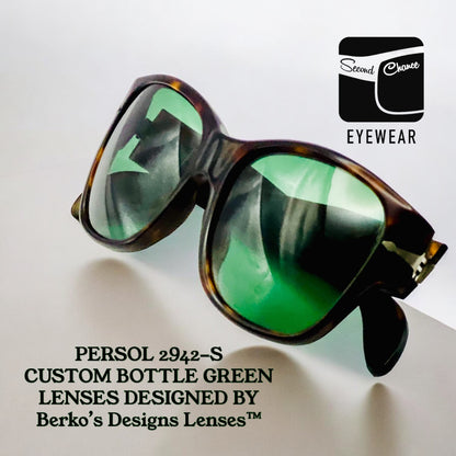 Persol Sunglasses 2942-S 24/31 55-17 140 3N-w/New Berko’s Designs Lenses