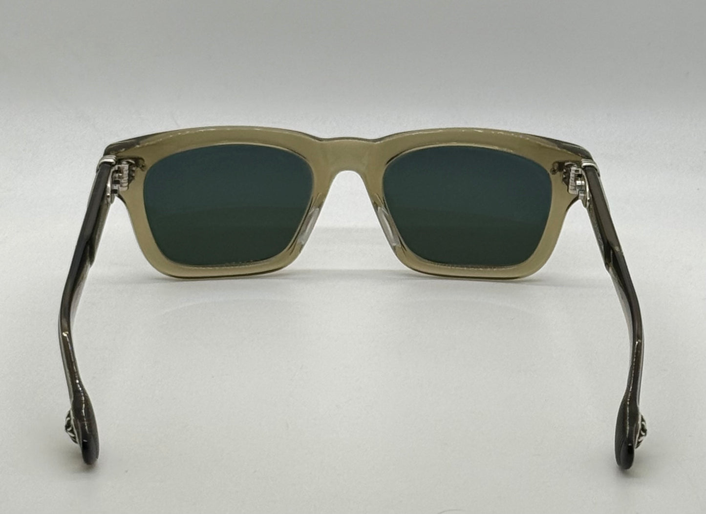 Chrome Hearts TRYPOLEAGAIN Army Green Sunglasses 52-20-146 Unworn Full Kit ZEISS Japan
