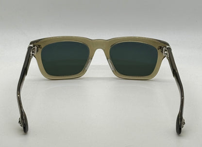 Chrome Hearts TRYPOLEAGAIN Army Green Sunglasses 52-20-146 Unworn Full Kit ZEISS Japan