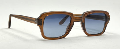 USS 46-24 VINTAGE Military Frames-New Gradient Blue Second Chance Customs Lenses