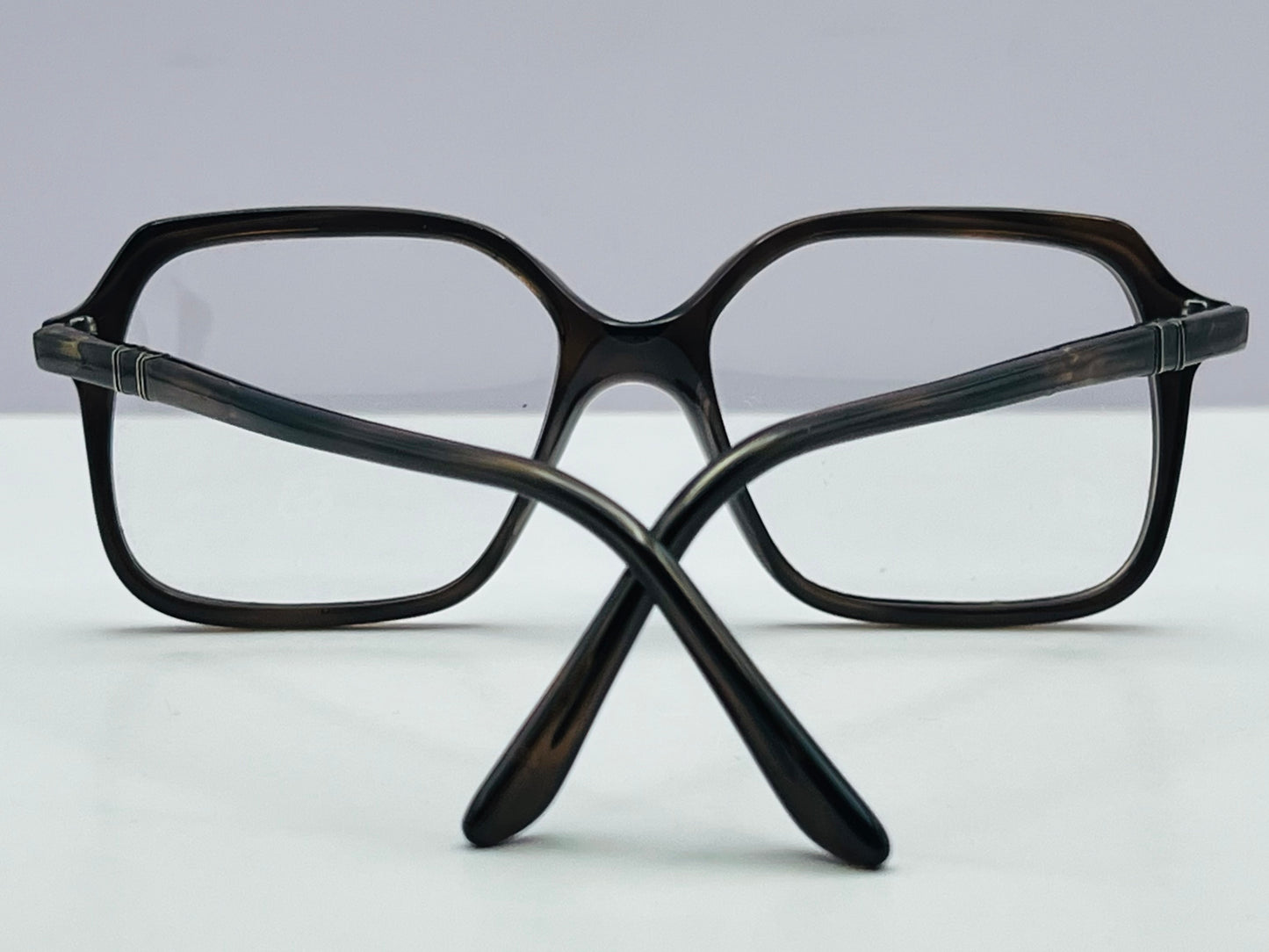 Vintage 1980s PERSOL RATTI Frame-Model 93129 52-72 Dark Tortoise-Made in Italy