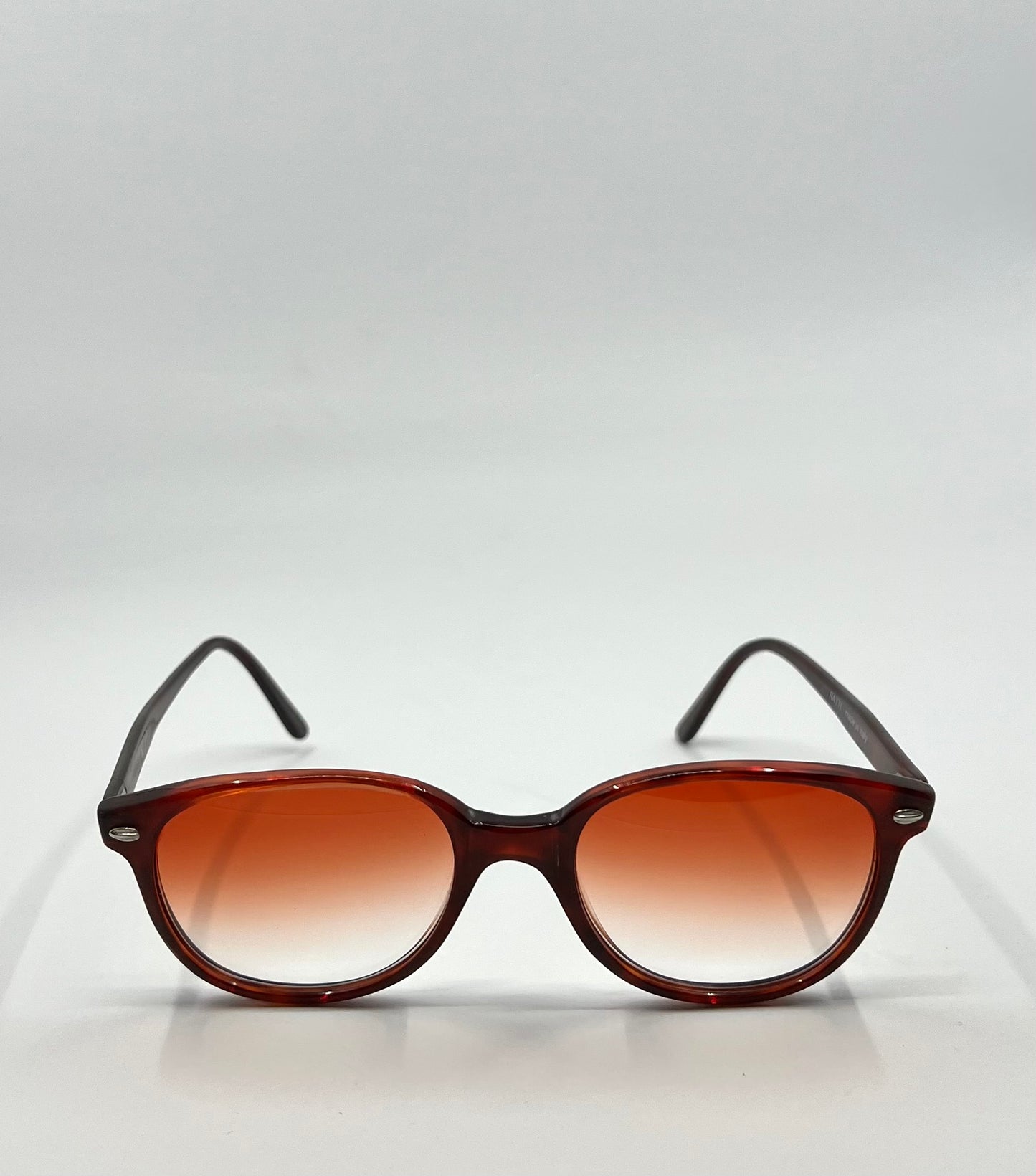 1980s Persol RATTI P 51/72 Vintage Sunglasses w/New Crimson Gradient Tinted Custom Lenses
