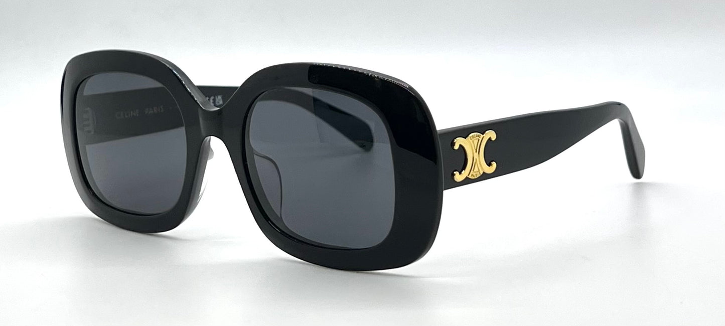 CELINE Triomphe CL40262U 01A Black Gold Sunglasses Deadstock Full Kit